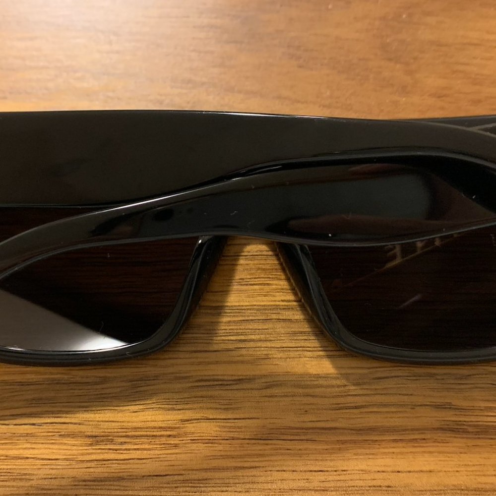 Celine Black Oversized Shield Sunglasses - Picture 7 of 12